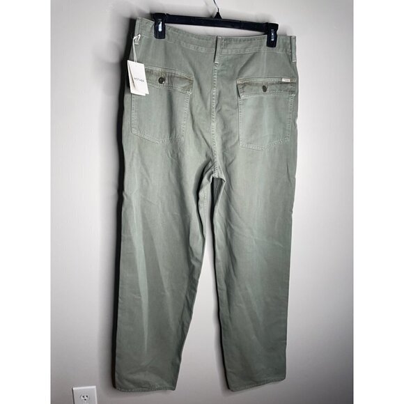 NWT Mother Army Green High Waisted Curbside Utility Sneak Spoiler Alert Size 34 - Picture 6 of 7